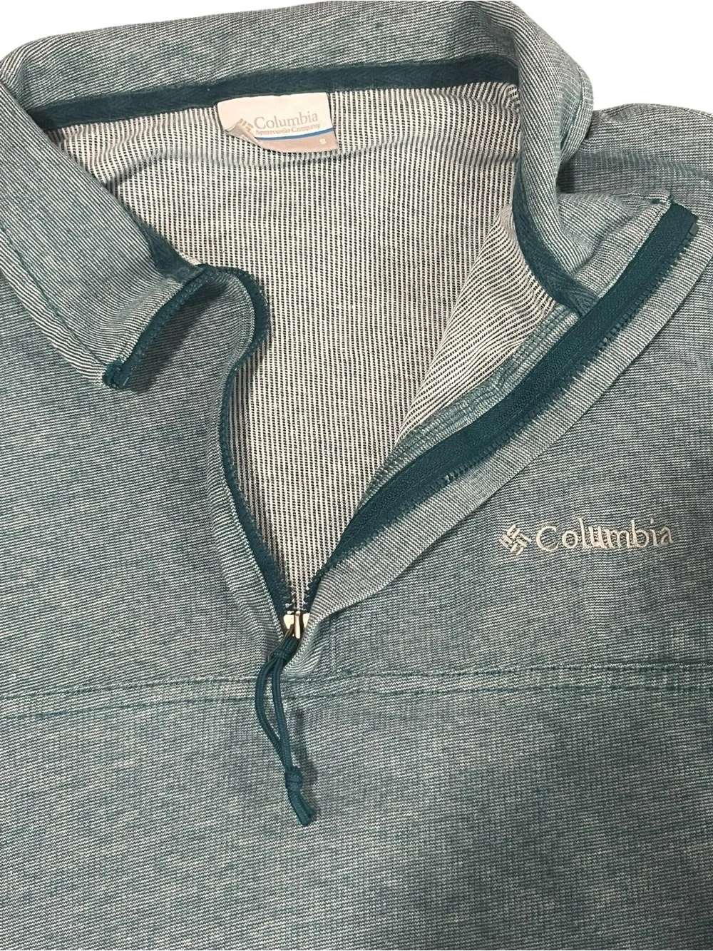 Columbia Men's 1/4 Zip Heathered Fleece Pullover - Size S - Picture 5 of 5